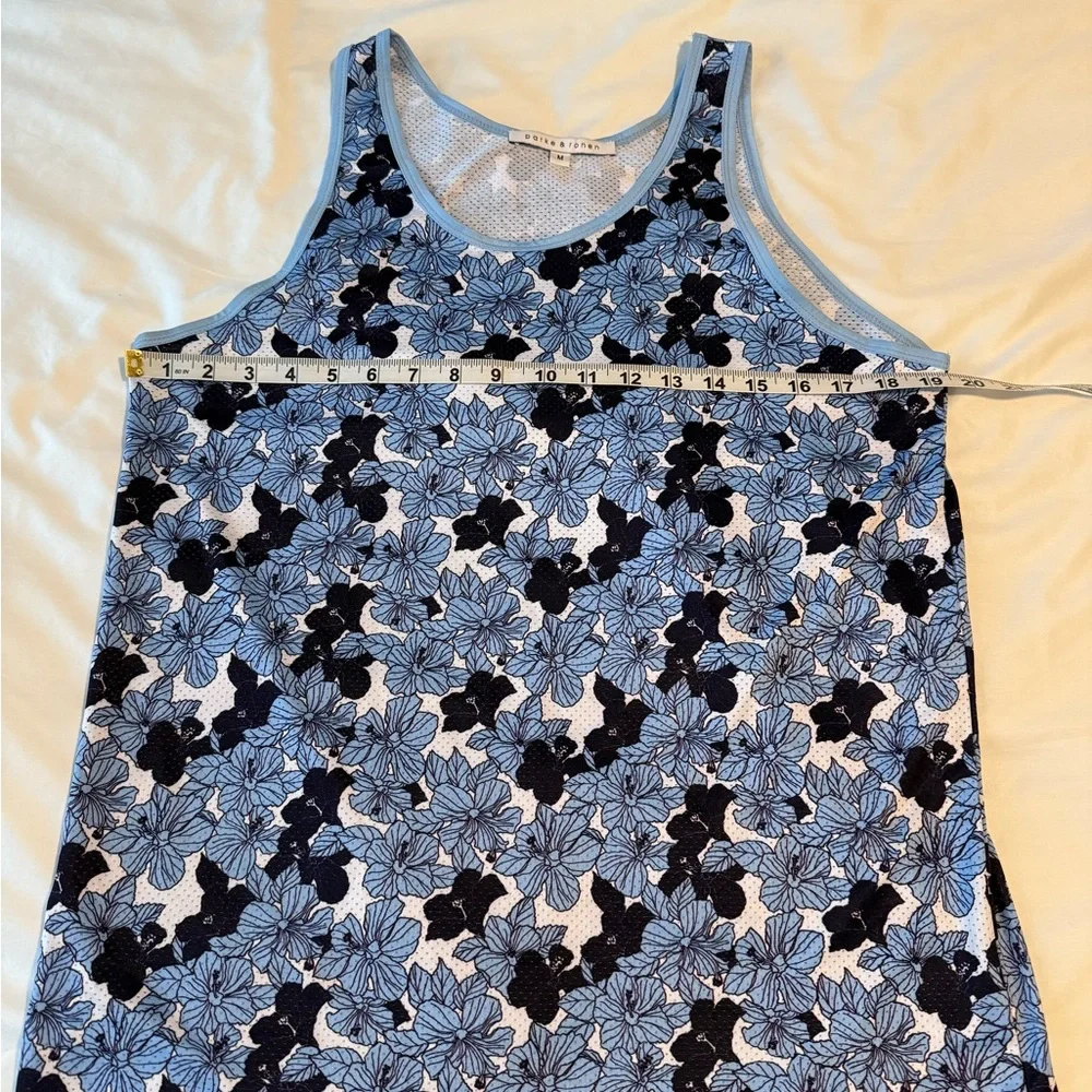 Parke and Roman Floral Blue and Black Tank Top - Picture 3 of 4